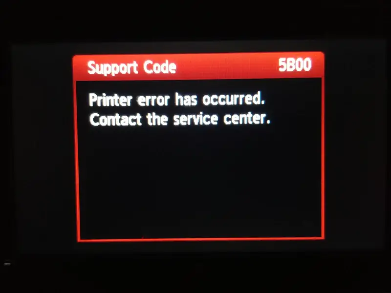 Επιδιόρθωση σφάλματος 5b00 σε εκτυπωτές Canon